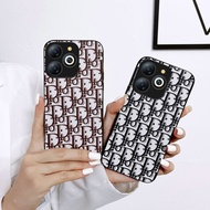 Luxury PU Leather Phone Case for Infinix Smart 8 Tecno Spark 20 Spark GO 2024 Hot 40i Hot 40 Hot 40 Pro Newest 2024 Classic Printed Handphone Casing In Stock