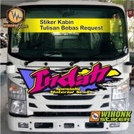ELF NMR 71 TRUCK STICKER FRONT CABIN CUTTING STICKER CUSTOM