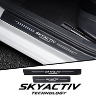 4pcs car accessories interior Threshold skyactive Car sticker for Mazda 2 3 5 6 8 cx3 cx4 cx5 cx7 cx