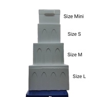 Foam box Seafood/Frozen food polystrene box fruit box gabus putih Ice Box white box insulation box c
