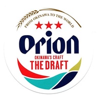 Okinawa souvenir goods Orion Beer draft can logo sticker