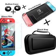 Switch Carrying Storage Case Bag with Protection Cover Case For Nintendo Switch NS OLED, Transparent Crystal Shell Console Controller Accessories With Stand Case