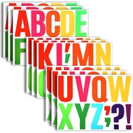 4 Inch 9 Sheet Colorful Vinyl Letter Stickers, 108 PCS Large Letter Stickers Self Adhesive Vinyl Let
