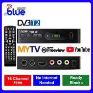 BLUEMART MYTV Decoder MYTV Dekoder Full Set UHF TV Decoder Dekoder MYTV DVB T2 Digital Signal HDTV Receiver DVBT2 Support all Malaysia Channels