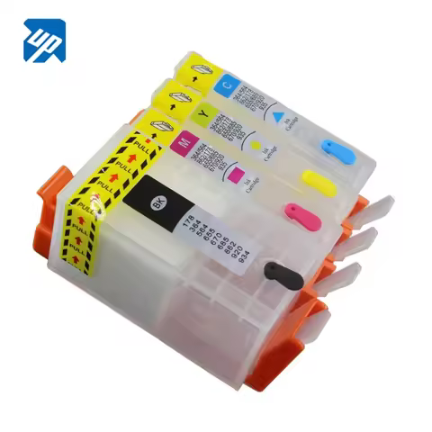 UP 4PCS empty refillable Ink Cartridge Compatible for HP 902 904 903XL for hp pro 6960 6970 6950 695