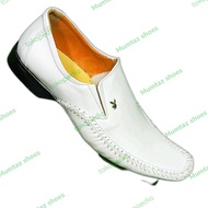 Sepatu pantofel putih Sepatu pria playboy