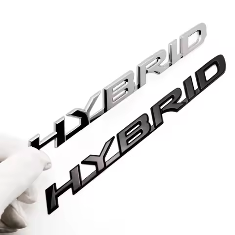 3D Metal HYBRID Logo Rear Trunk Fender Door Emblem Badge Car Sticker Decals for Lexus RX350 NX200 ES