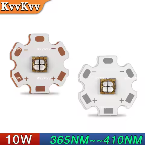 1PCS 10W UV LED 5050 XMLLT6 XMLL2 LG 365 370 380 385 Chip Purple 395 395 400 410nm For Flashlight Pa