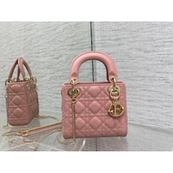 DIOR Dior Lady Dior Detachable Chain Shoulder Strap Rattan Plaid Sheep Leather Dior Bag Shoulder Mes