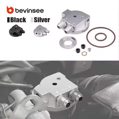 BEVINSEE Oil Filter Cap for BMW E36 E46 E34 Z3 Z4 E85 E86 320i 325i 520i 525i M3 M50 S50 S52 S54 Rep