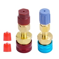 R1234YF Quick Coupler Adapter R1234YF Refrigerant Quick Couplers Kit,R1234YF to R134A Hose Adapter H