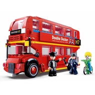 Double-decker Bus Building Blocks Kids DIY Assembled Model Educational Toys Compatible brand Bricks Children Boy Toy Gift