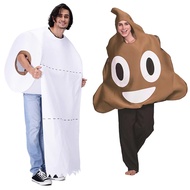 cosplay costume adult movie costume Halloween Costume - Toiletpaper Poop & Cockroach Joke Outfit