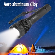 Elfeland 80000Lm T6 LED Aero Aluminum Alloy Tactical Telescopic Zoomable 20W Flashlight Military Tor