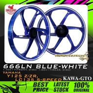 RIM MOTOSIKAL KAWA-GTO SPORT RIMS 666LN 1.40X17(DISC,F) 1.60X17(DISC,R) FOR YAMAHA Y125/Z/ZR, LC135 