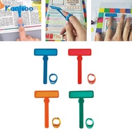 [Koolsoo] Finger Focus Highlighter Dyslexia Tool Colored Reading Overlay Guided Reading