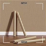 GESH Wallpaper, Waterproof Self-adhesive Wall Sticker, Removable  Rattan PVC Furniture Renovation St