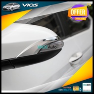 Toyota Vios (3rd Gen) Side Mirror Chrome Lining Car Rearview Decorate Cover For 2013-2019 XP150 NCP150 3rd Vacc Auto Car