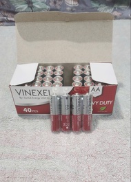 Hộp 40 viên pin tiểu AA VINEXEL Super Heavy Duty R6 1.5V hàng chính hãng