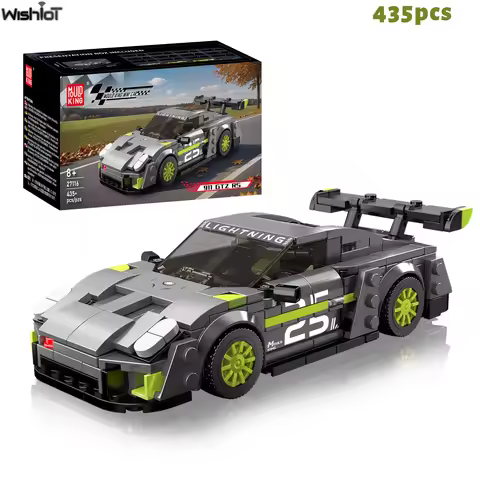 Mould King 27116 911 BTZ R5 GT Racing Car 435PCS Building Blocks Mini Sports Car Model with Display 