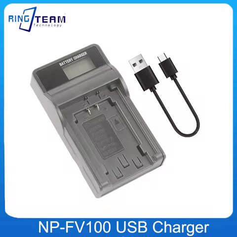 NP-FV100 NP FV30 FV50 FV60 FV70 FV100 Battery LCD Charger for Sony HDR-CX900 HDR-CX760 HDR-PJ820E FD