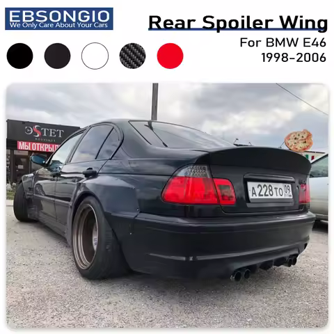 For 1998-2006 BMW 3 E46 Coupe Sedan CSL Style Rear Boot Trunk Spoiler Lip Wing Duckbill REAR SPOILER