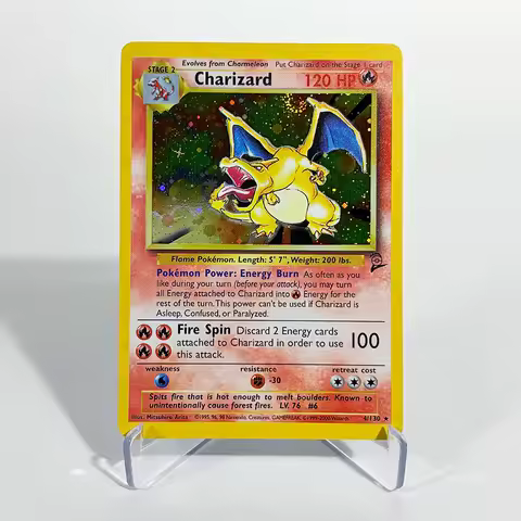 PKM Collection Proxy Card New Holographic Charizard Blastoise Gyarados Mewtwo Base Set 2 (B2) Battle