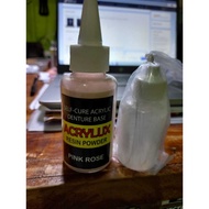 YG Sc Liquid Powder 40ml 40gr Broken Denture Glue Gum Making Material