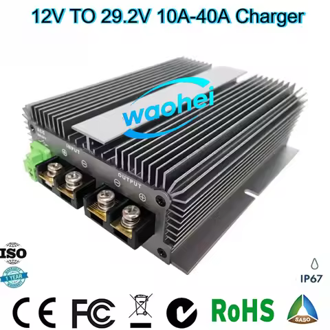12V TO 29.2V 10A 20A 30A 40A DC DC Step Up Converter Charger For 29.2V Lipo Auxiliary Battery Charge