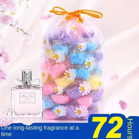 10pcs Laundry Beads Scent Booster in-Wash Clean Clothes Fresh Rose Lavender Fragrance Beads Soft Clo