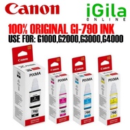 ORIGINAL CANON GI790 GI-790 BLACK, CYAN, MAGENTA , YELLOW INK. G2010 G3010 G4010 G2000 G3000 G4000