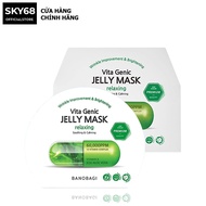 Hộp 10 Mặt Nạ Bổ Sung Vitamin B BANOBAGI PREMIUM Vita Genic Jelly Mask Relaxing 30mlx10 - Xanh Lá (N