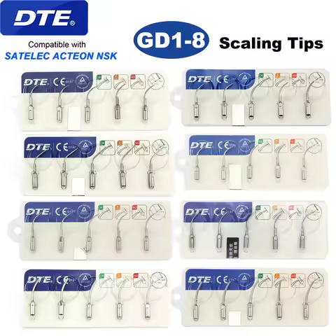 Original Woodpecker DTE Dental Scaler Tips Scaling Tip Fit SATELEC ACTEON NSK Ultrasonic Scaler Hand