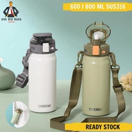 Dodge Termos Tumbler Botol 800ML Botol Air SUS316 Botol Besar - Botol Termos Flask Air Water Bottle 
