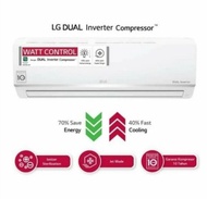 AC 1/2pk Dual Inverter LG E06SV5 + Psg | 1/2 pk E 06SV5 0.5pk pasang