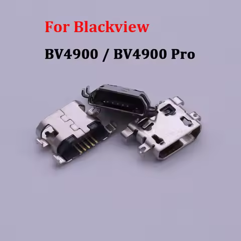 5pcs Micro USB Charging Port Dock Connector Socket Plug repair parts replacement For Blackview BV490