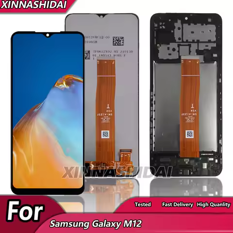 6.5'' For Samsung M12 M127 LCD with Frame Display For Samsung SM-M127F/DSN Display Touch Screen Digi
