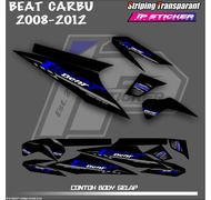 BEAT KARBU (COD) STIKER STRIPING MOTOR HONDA BEAT KARBU - STIKER LIST GRAFIK SIMPLE WARNA VARIASI DE