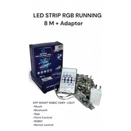 NECOSOE 8M Super RGB Led Strip Decorative Lights 8 Meters USB Sound Sensor APP SMART RGBIC FAIRY LIG