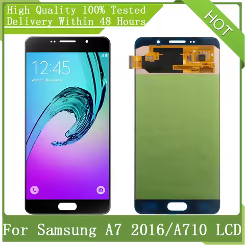 5.5" SUPER AMOLED Display For SAMSUNG A7 2016 A710 A710F A7100 LCD Display Touch Screen Digitizer As