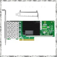 [I O J E] X710-DA4 PCIe X8 LAN Ethernet Card + 10-Gigabit Quad Port NIC Fiber Network Adapter for ES