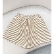 Bộ Đùi Bigsize Nữ Áo Baby Tee Ôm Body Quần Short Kẻ Sọc Năng Động Mùa Hè G244+Q554