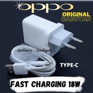 [FOTO ASLI] Charger Oppo AK92KAEH 18W cesan oppo ORI 100% Type C Fast Charging 18 Watt for Oppo A52 