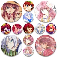 32/44/58mm Yona of The Dawn Brooches for Backpack Anime Figure Lapel Pins Cartoon Cosplay Badge Acce