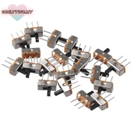 1ONLYTWO 20pcs Toggle Switch, 2 Position 1P2T Micro Slide Switch, Miniature Vertical SPDT 4mm Toggle