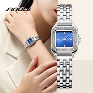 (($Most Popular $) sinobi Swiss นาฬิกาข้อมือ กันน้ํา ทรงสี่เหลี่ยม ประดับเพชร หรูหรา สําหรับผู้หญิง
