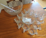 arcoroc fleur punch bowl set