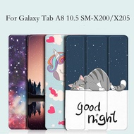 For Samsung Galaxy Tab A8 2021 Tablet Adjustable Folding Smart Cover for Samsung Galaxy Tab A8 10.5