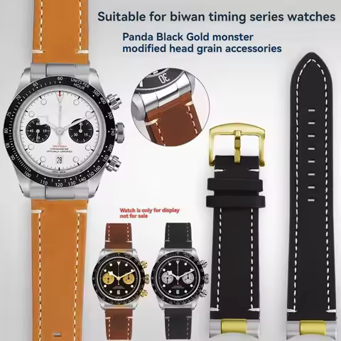 High Quality Arc Mouth Retro cowhide strap For Tudor Black Bay M79030N M79030b Watchband 20mm 22mm B