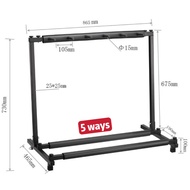 3ways/ 5ways / 7ways portable Multi Guitar Rack Stand Metal Padded Guitar Stand Acoustic